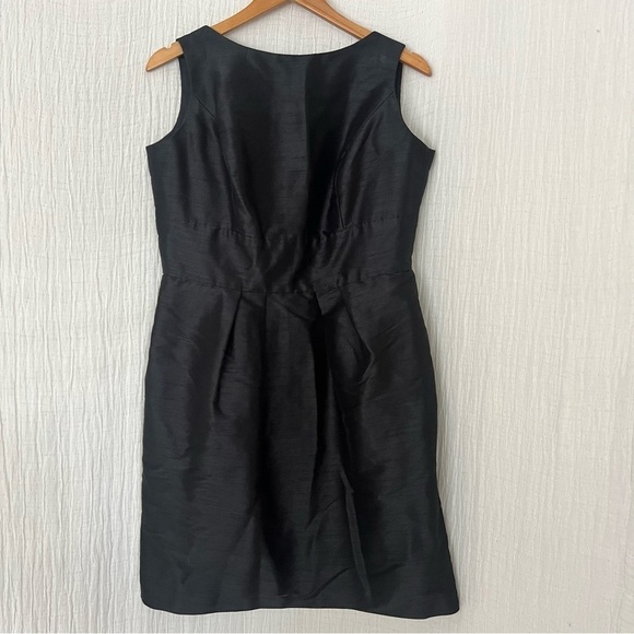 Alfred Sung D522 Bridesmaid Dress Size 16 Black Cocktail Party Dupioni - Picture 2 of 6